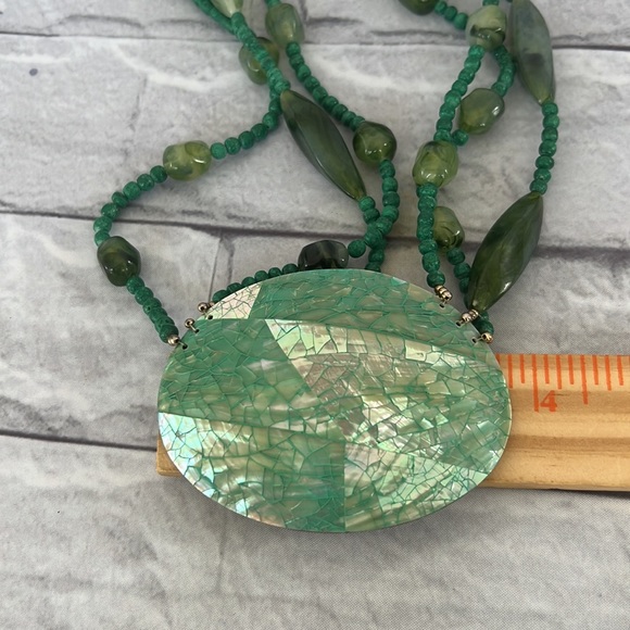 Vintage abalone shell beaded necklace - Picture 5 of 6